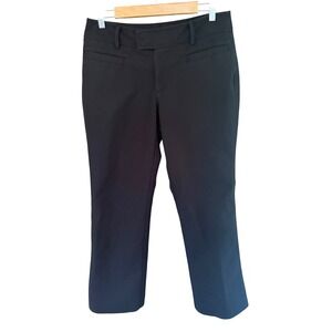Eddie Bauer Blakely Fit Black Dress Pants Womens 10 Stretch Cotton Flare Trouser